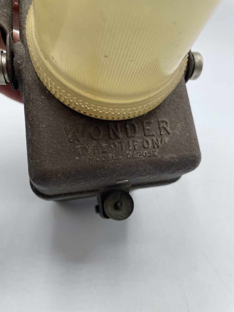 Ancienne lampe cheminot vintage en métal Wonder type TIFON – Image 5