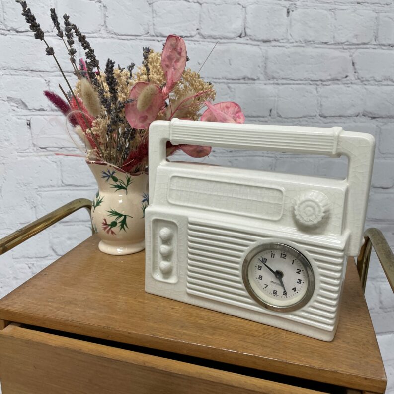 pendulette vintage ceramique flying saucer