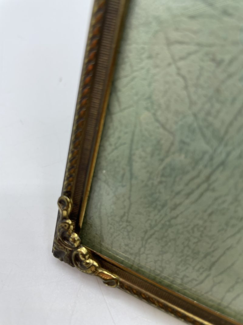 Petit cadre photo en bronze véritable vintage – Image 6