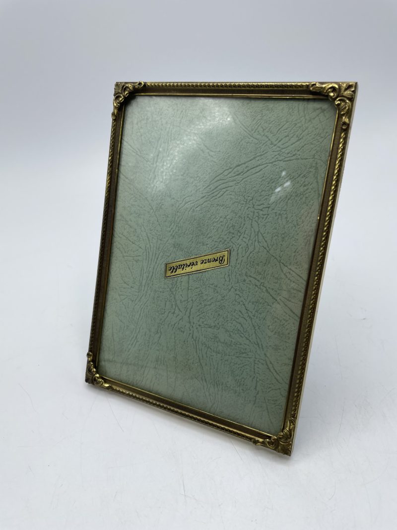 Petit cadre photo en bronze véritable vintage – Image 3
