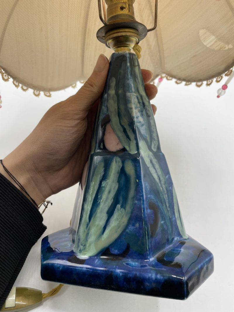 Pied de lampe vintage en porcelaine de Limoges Lémovices – Image 4