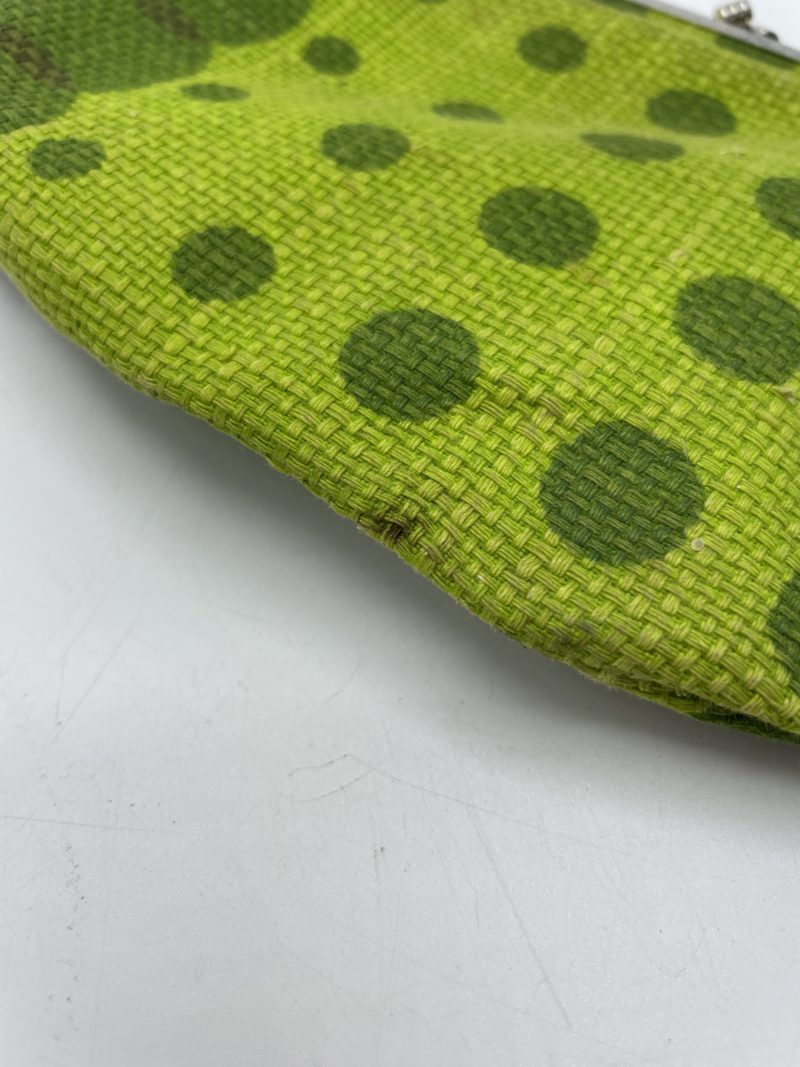 Petite pochette porte feuille porte monnaie Samsar Paris vintage verte – Image 9