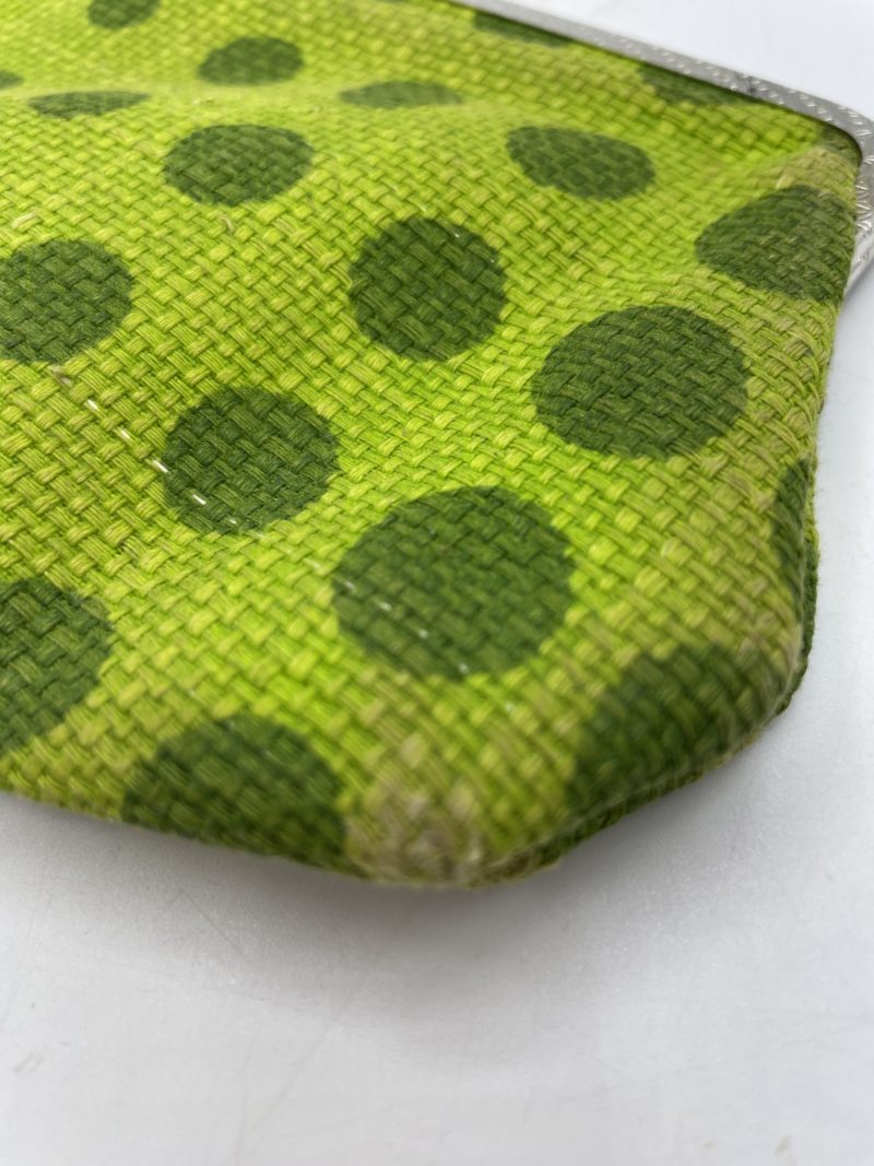 Petite pochette porte feuille porte monnaie Samsar Paris vintage verte – Image 7