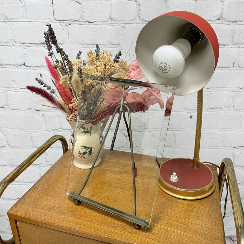 porte photo vintage verre biseau biseaute