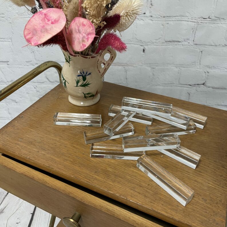 12 repose couteaux en cristal Baccarat