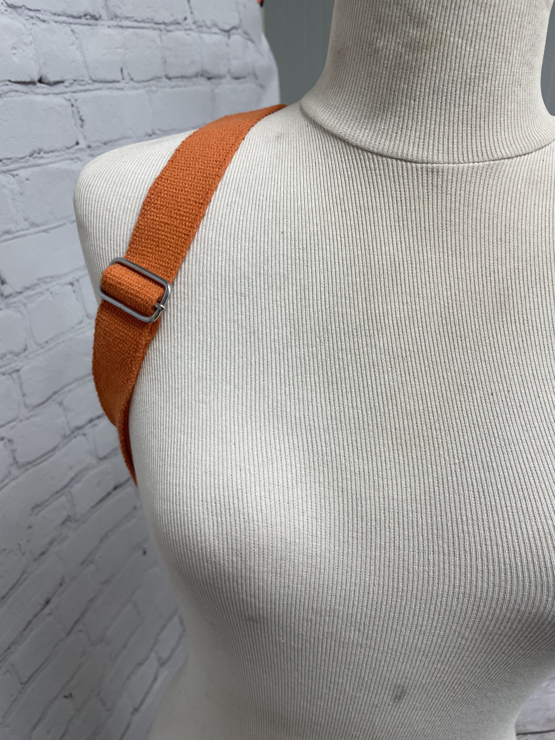 Sac à dos vintage 100% coton orange jaune bleu et vert style ethnique – Image 10
