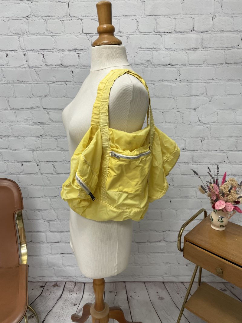 sac parachute jaune vintage