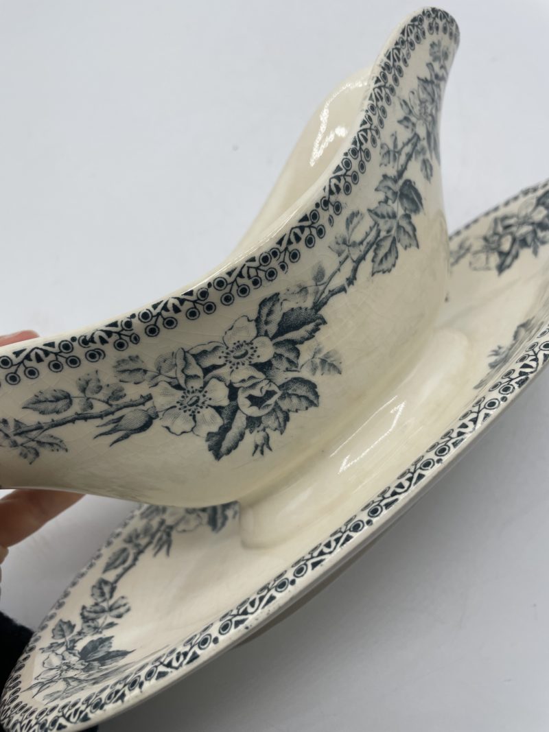 Duo de saucières vintage Longchamp et Guadeloupe bleues – Image 2