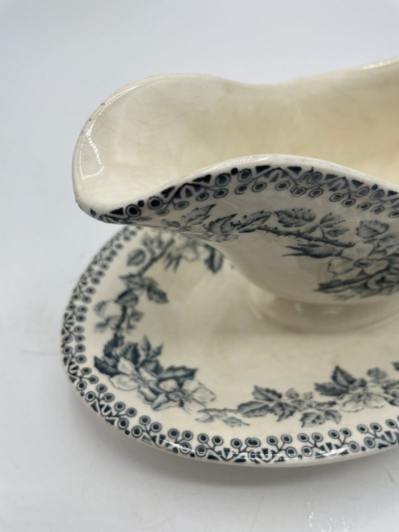 Duo de saucières vintage Longchamp et Guadeloupe bleues – Image 10