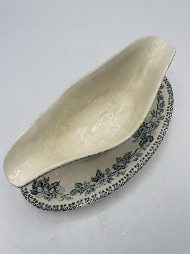 Duo de saucières vintage Longchamp et Guadeloupe bleues – Image 11