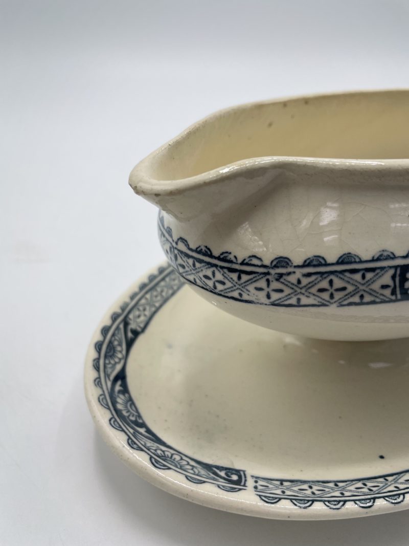 Duo de saucières vintage Longchamp et Guadeloupe bleues – Image 8