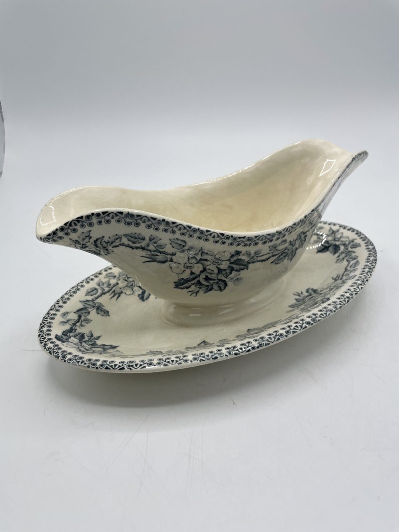 Duo de saucières vintage Longchamp et Guadeloupe bleues – Image 7