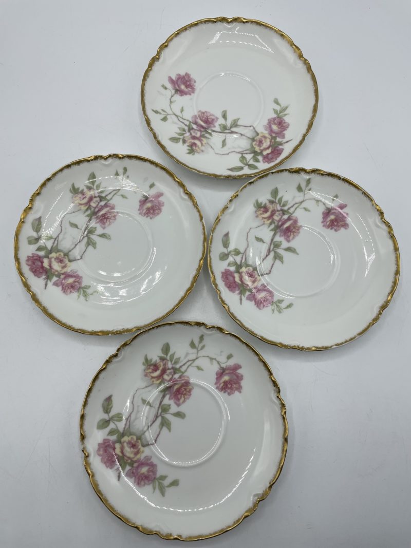 Service tasses à thé et soucoupes porcelaine Haviland France décor Maubert Ainé – Image 5