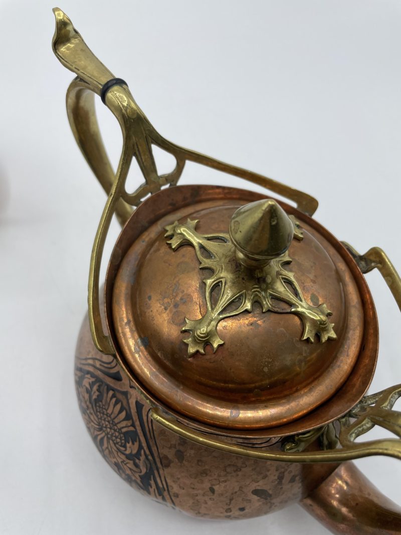 Service théière vintage en cuivre – Image 7