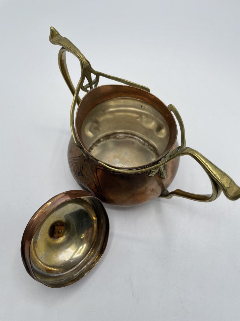 Service théière vintage en cuivre – Image 2