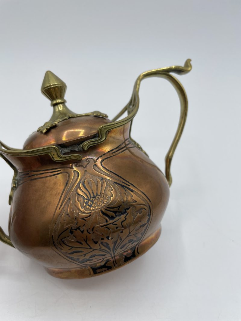 Service théière vintage en cuivre – Image 6