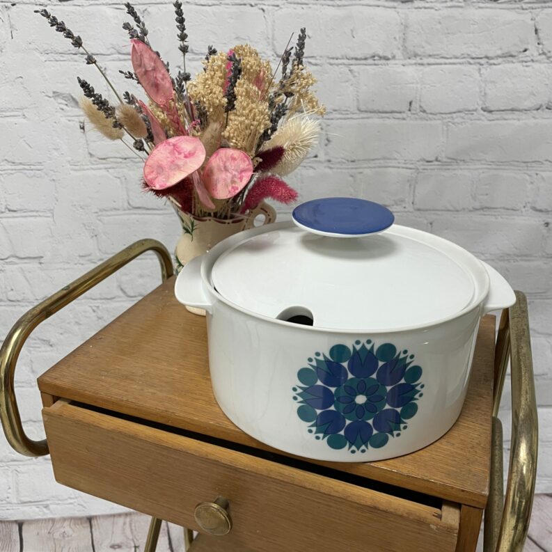 Soupière vintage années 70 Thomas Germany bleue