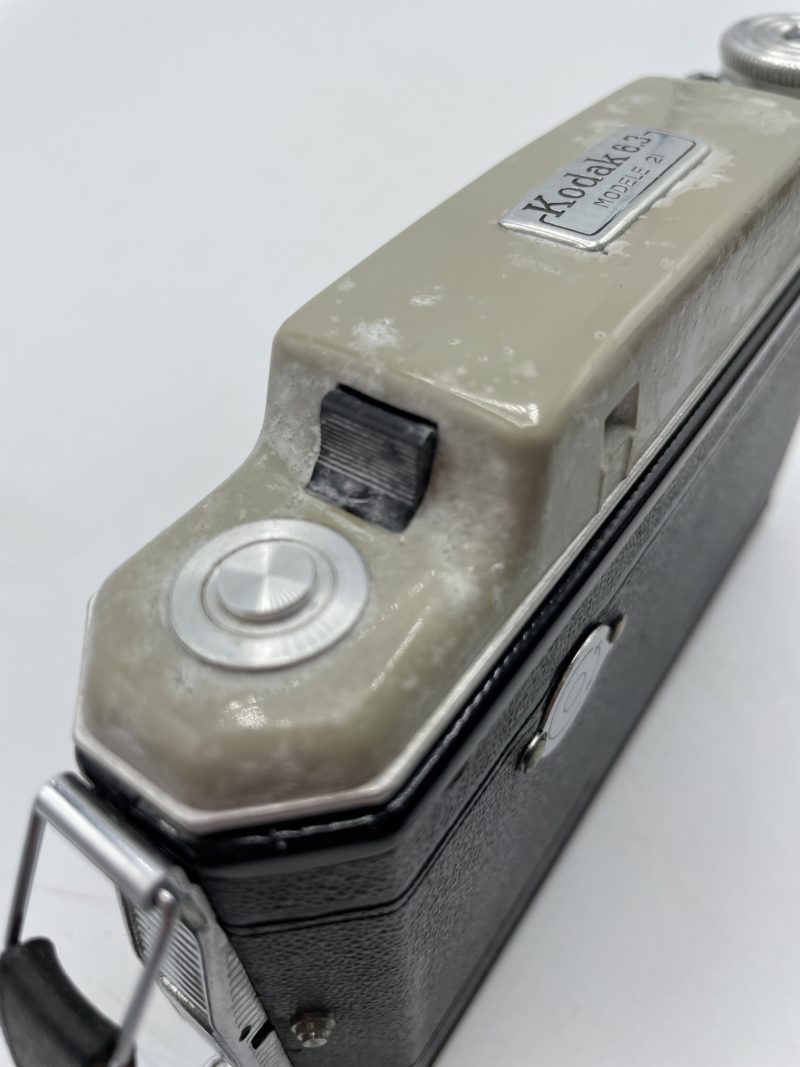 Appareil photo vintage Kodak 63 modèle 21 appareil à soufflet anastigmat angenieux avec sacoche – Image 3