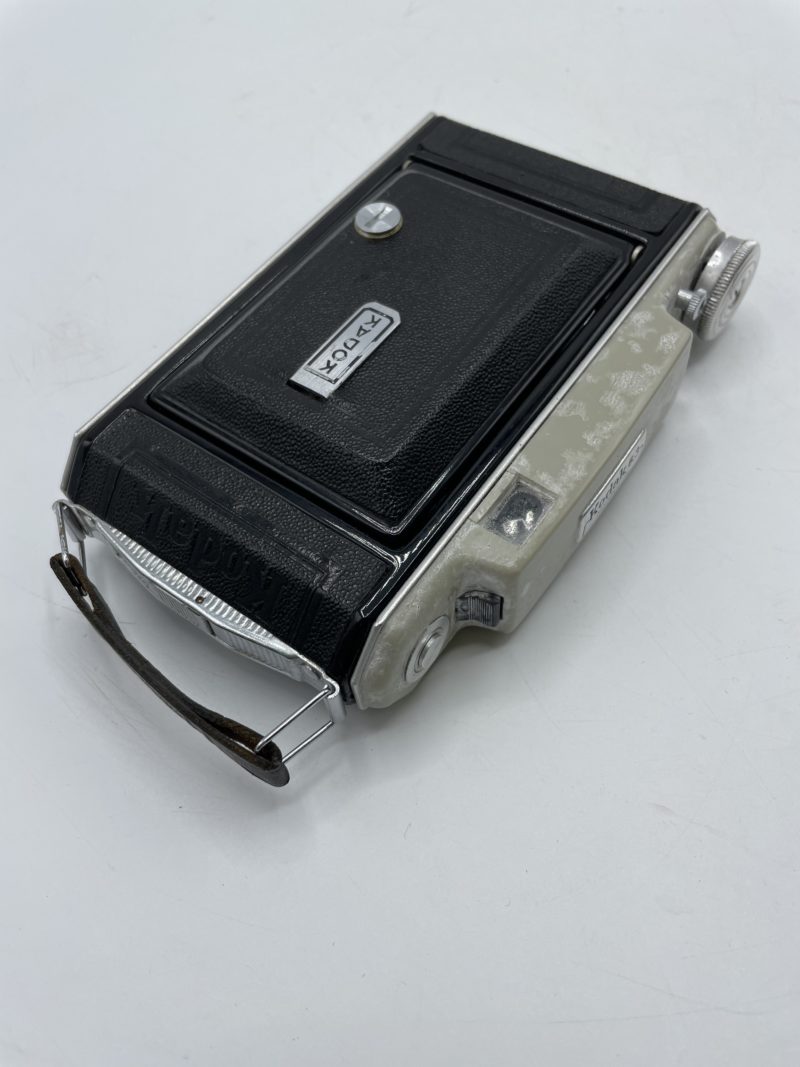 Appareil photo vintage Kodak 63 modèle 21 appareil à soufflet anastigmat angenieux avec sacoche – Image 5