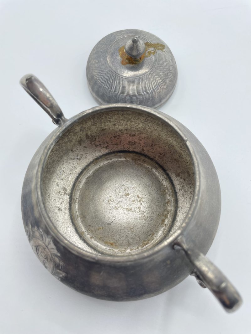 Service à thé en métal argenté – Image 20