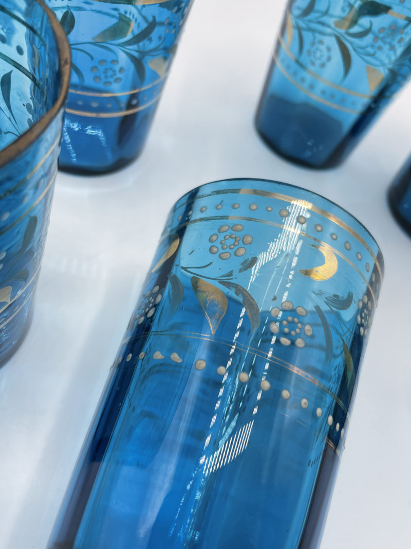 Service en verre bleuet carafe – Image 9