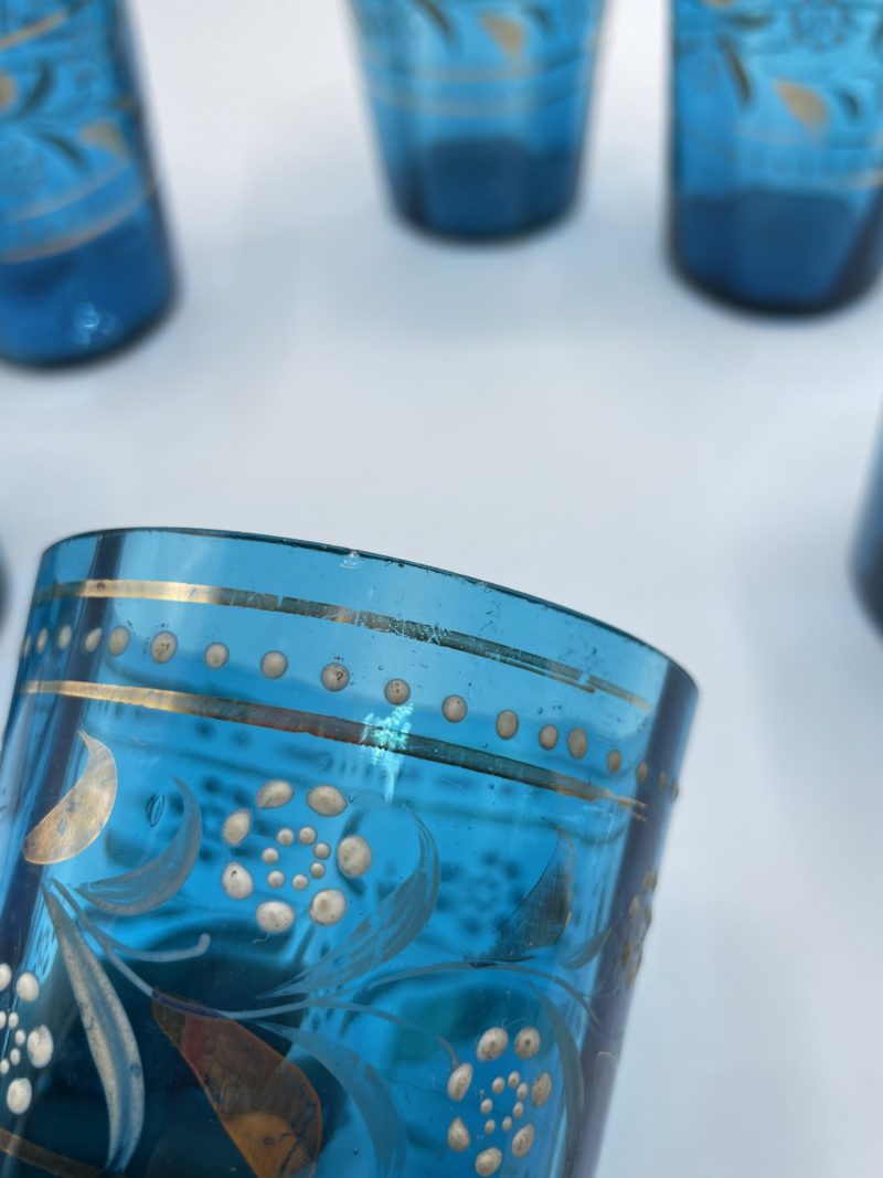 Service en verre bleuet carafe – Image 8