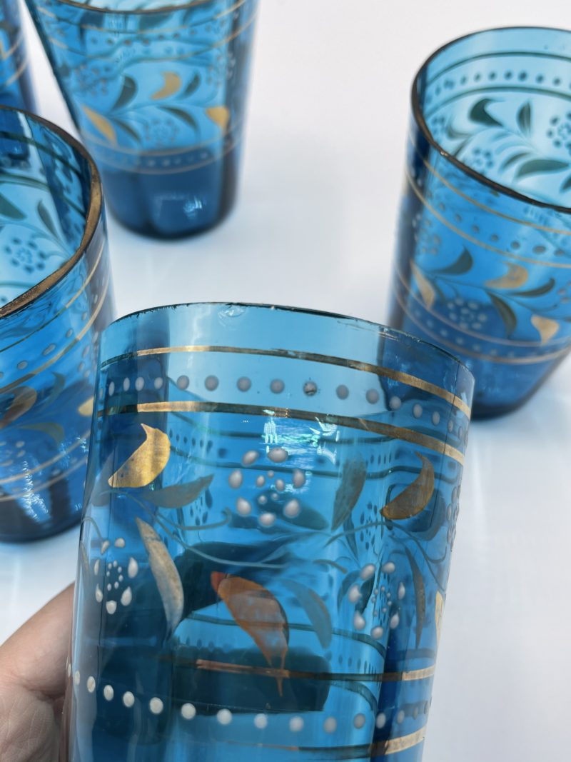Service en verre bleuet carafe – Image 6