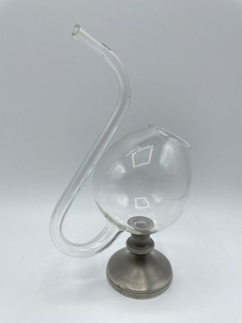 pipe cognac verre etain vintage