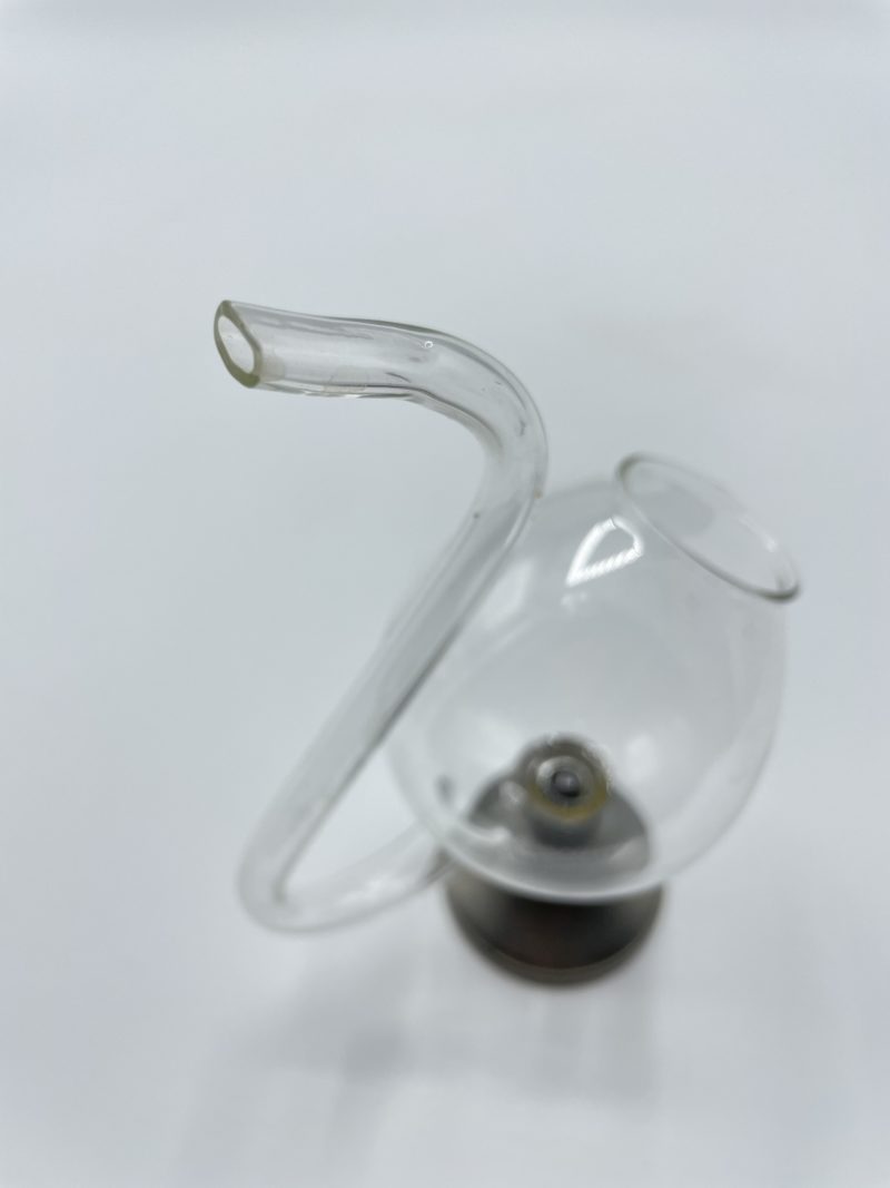 Pipe à cognac en verre et étain – Image 4