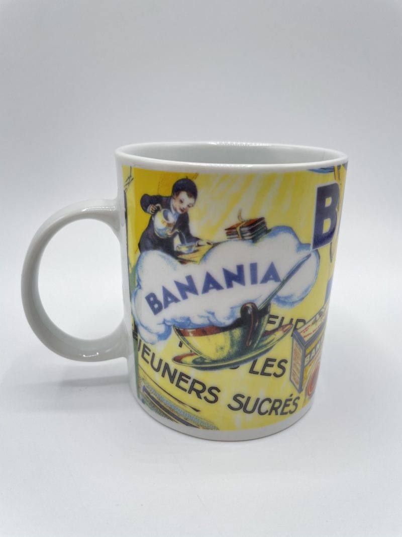 mug vintage banania faience