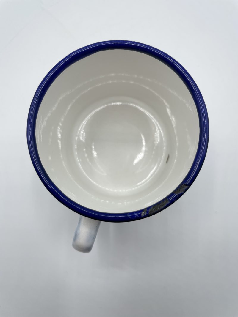 Tasse émaillée vintage coquelicots – Image 2