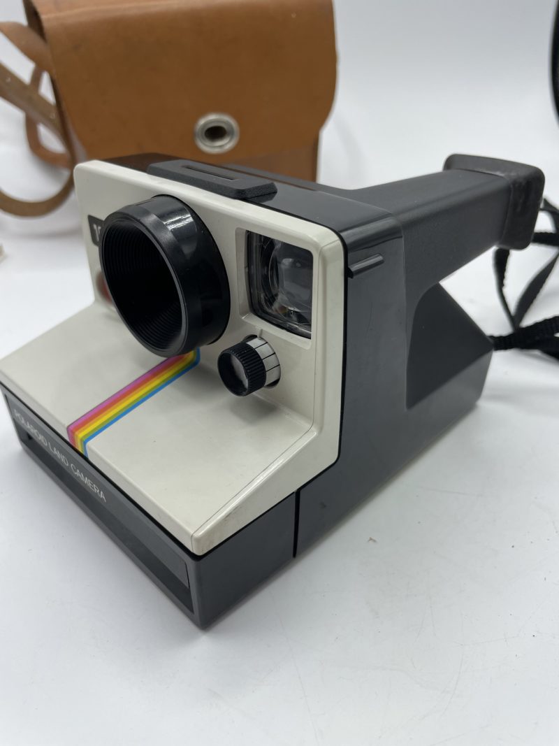 Appareil photo vintage Polaroid 1000 avec bouton rouge sacoche et accessoires – Image 12