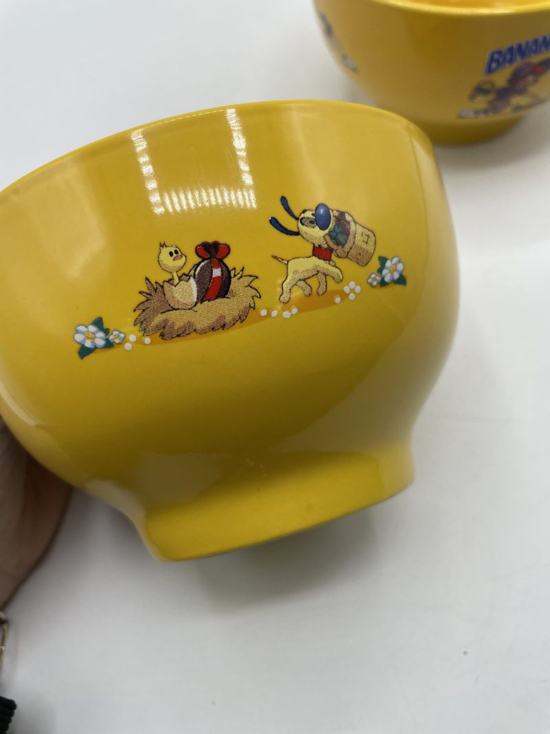 Duo bols Banania jaunes édition limitée décors Pâques – Image 12