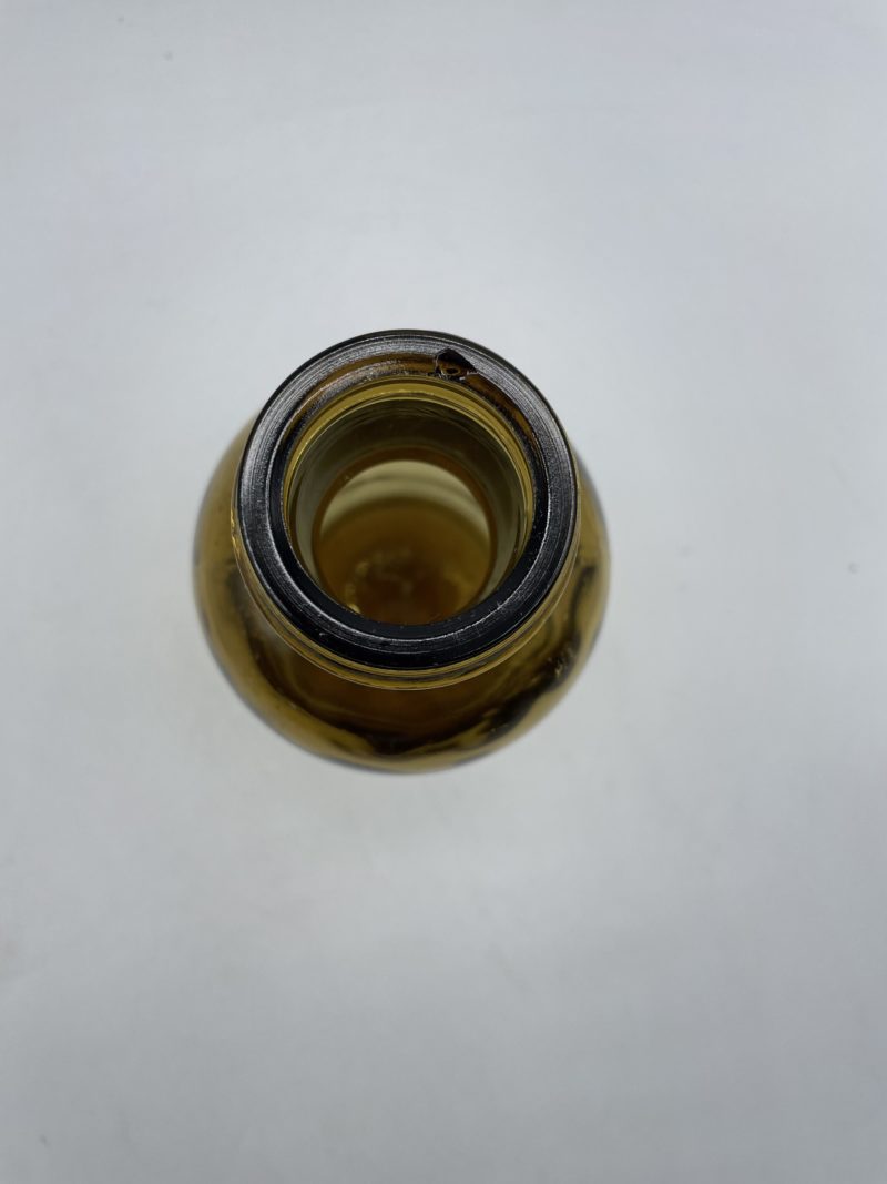 Bouteille vintage en verre soufflé ambré apothicaire contenance 900ml – Image 7