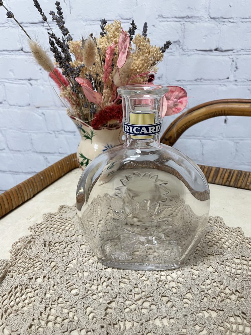 carafe verre ricard vintage soleil