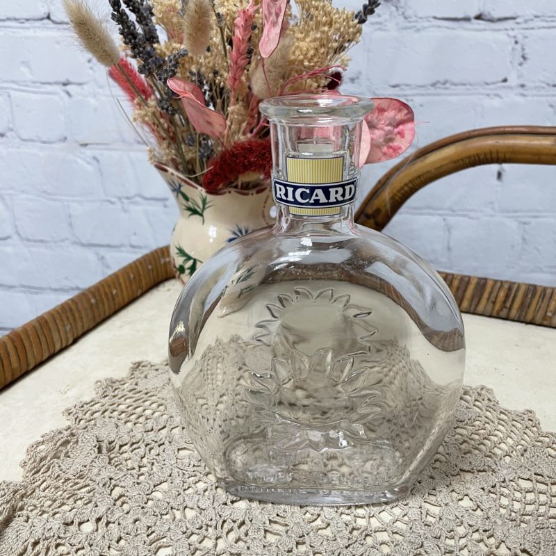 carafe verre ricard vintage soleil