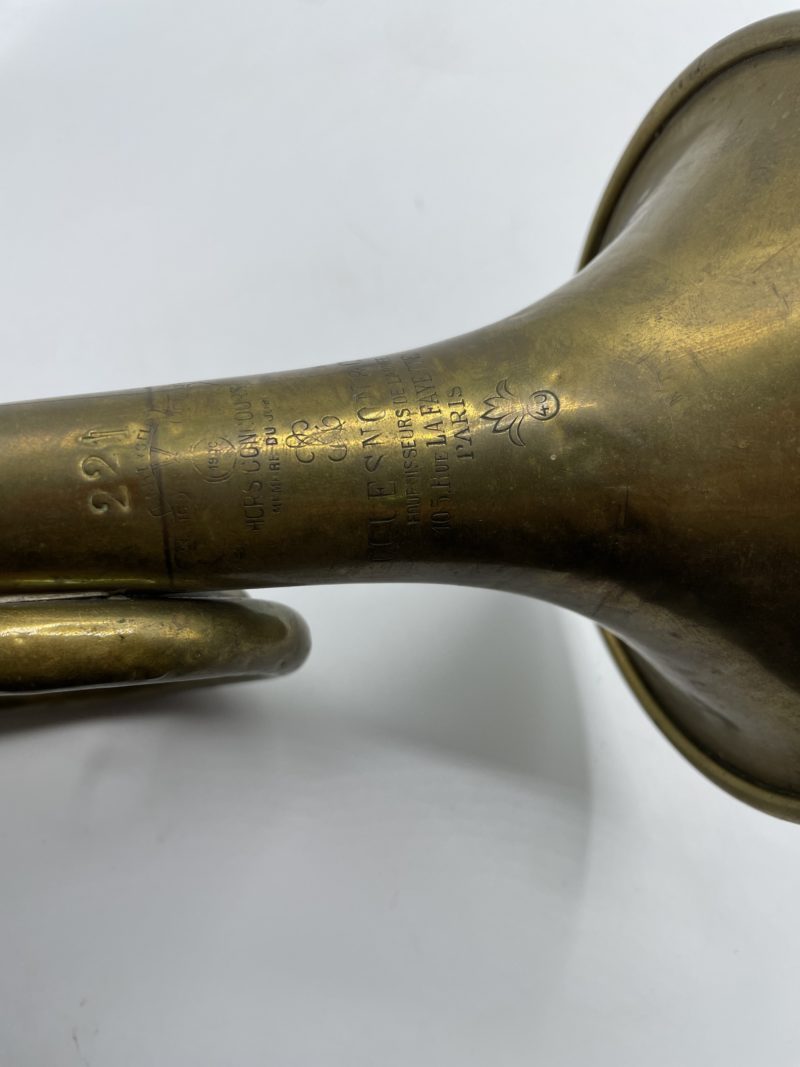 Clairon trompette de cavalerie 1900 vintage en laiton – Image 6