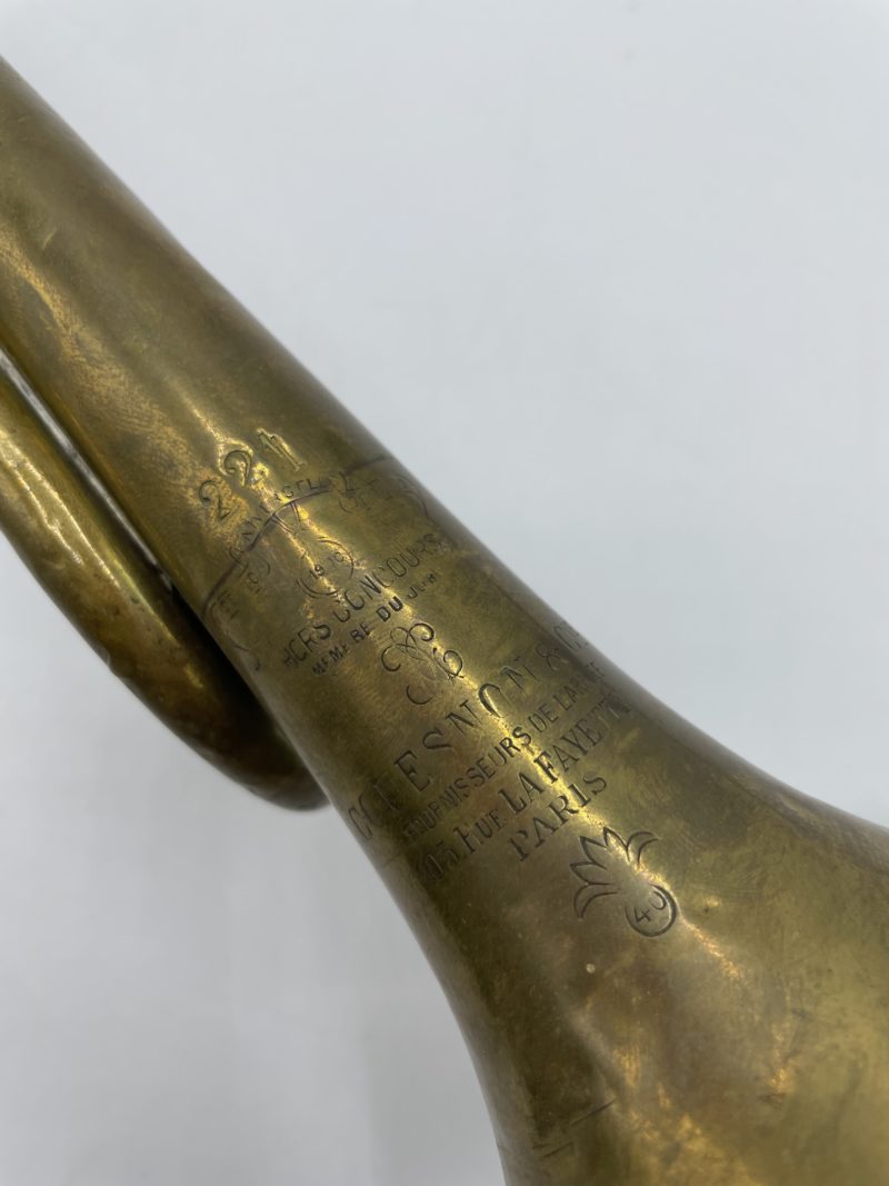 Clairon trompette de cavalerie 1900 vintage en laiton – Image 8