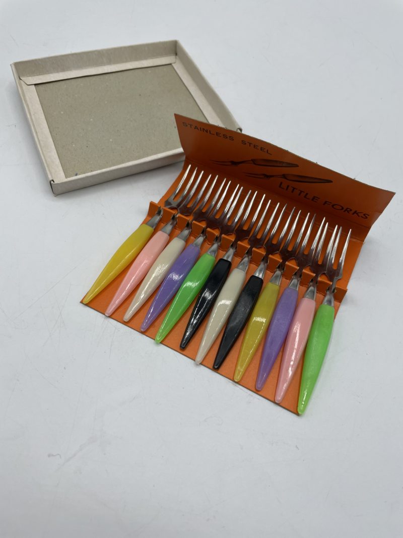 Lot de 12 petites fourchettes à escargots vintage Little Fork – Image 3