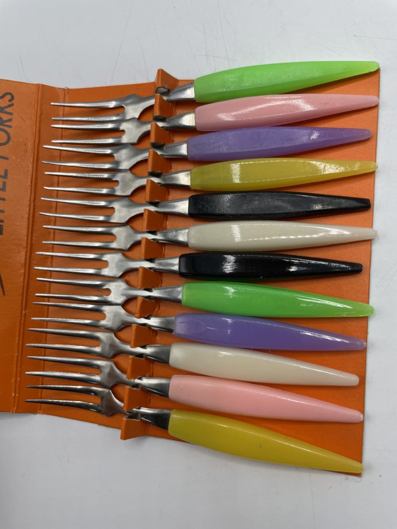 Lot de 12 petites fourchettes à escargots vintage Little Fork – Image 2