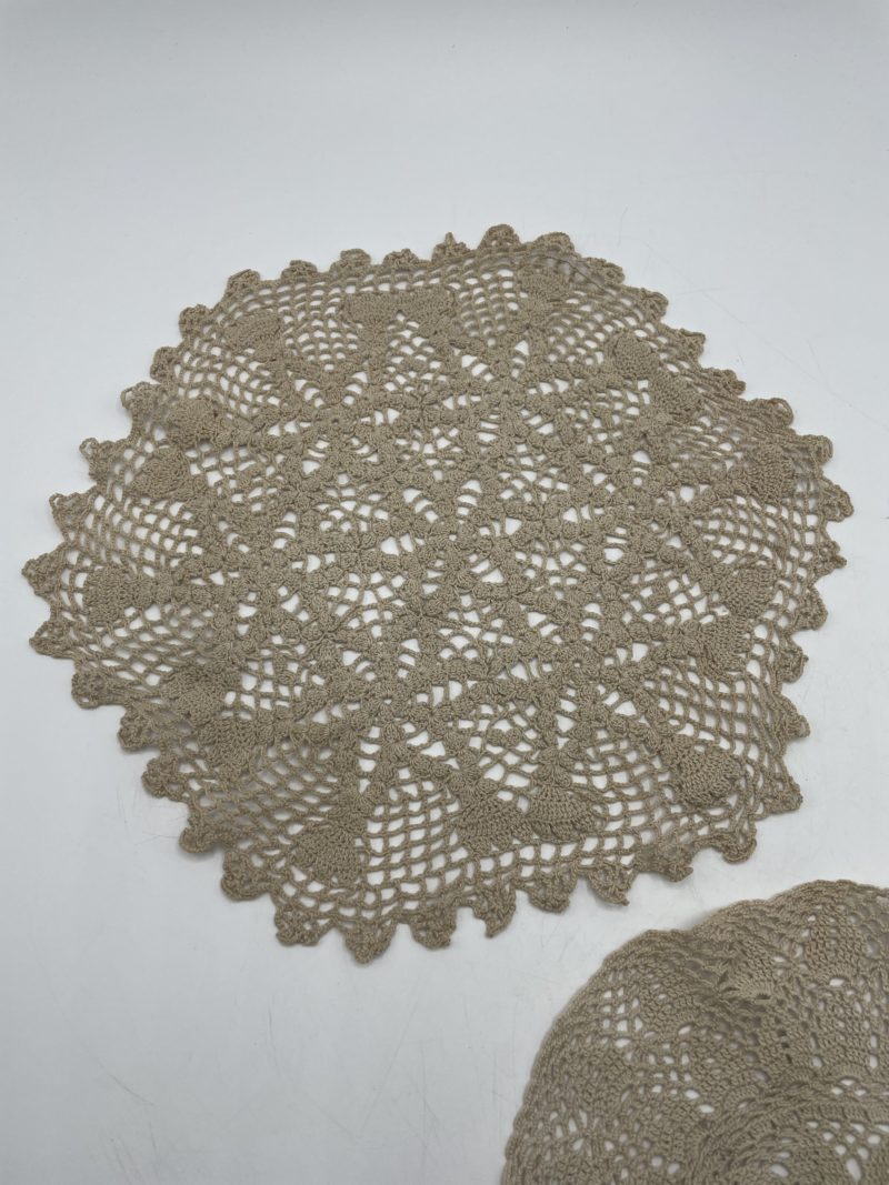 Duo de 2 napperons vintage au crochet – Image 5