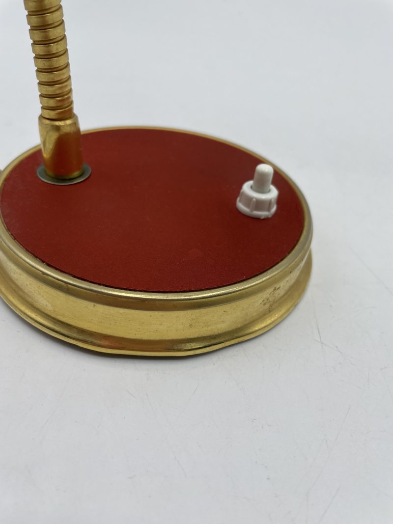 Lampe de bureau vintage rouge à poser années 50 60 – Image 2