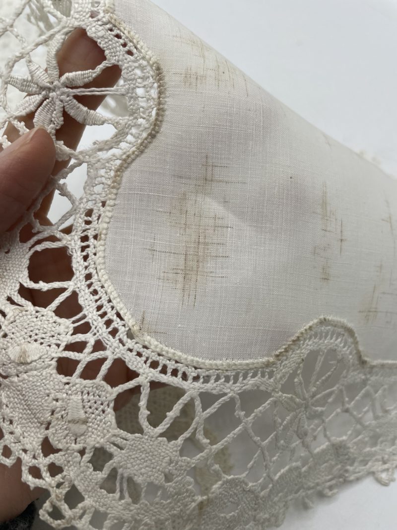 Ensemble 3 napperons vintage dépareillés collerette crochet – Image 7