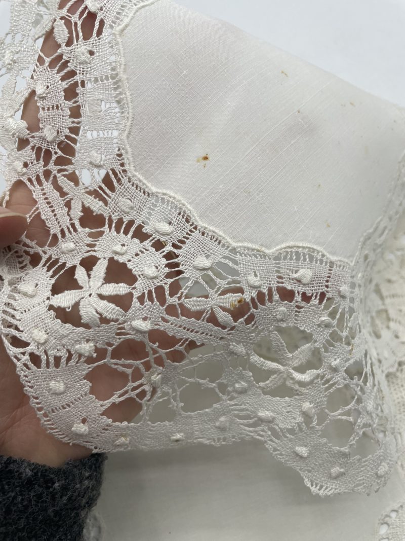 Ensemble 3 napperons vintage dépareillés collerette crochet – Image 4