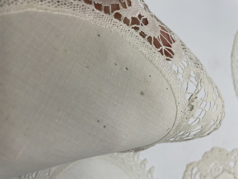 Ensemble 3 napperons vintage dépareillés collerette crochet – Image 9
