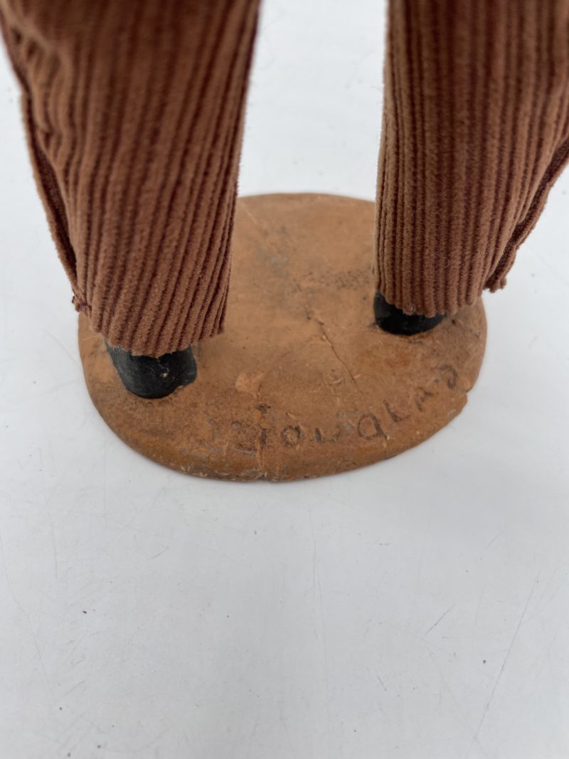 Duo de santons de grande taille collection Jouglas vieille au fagot et paysan – Image 5
