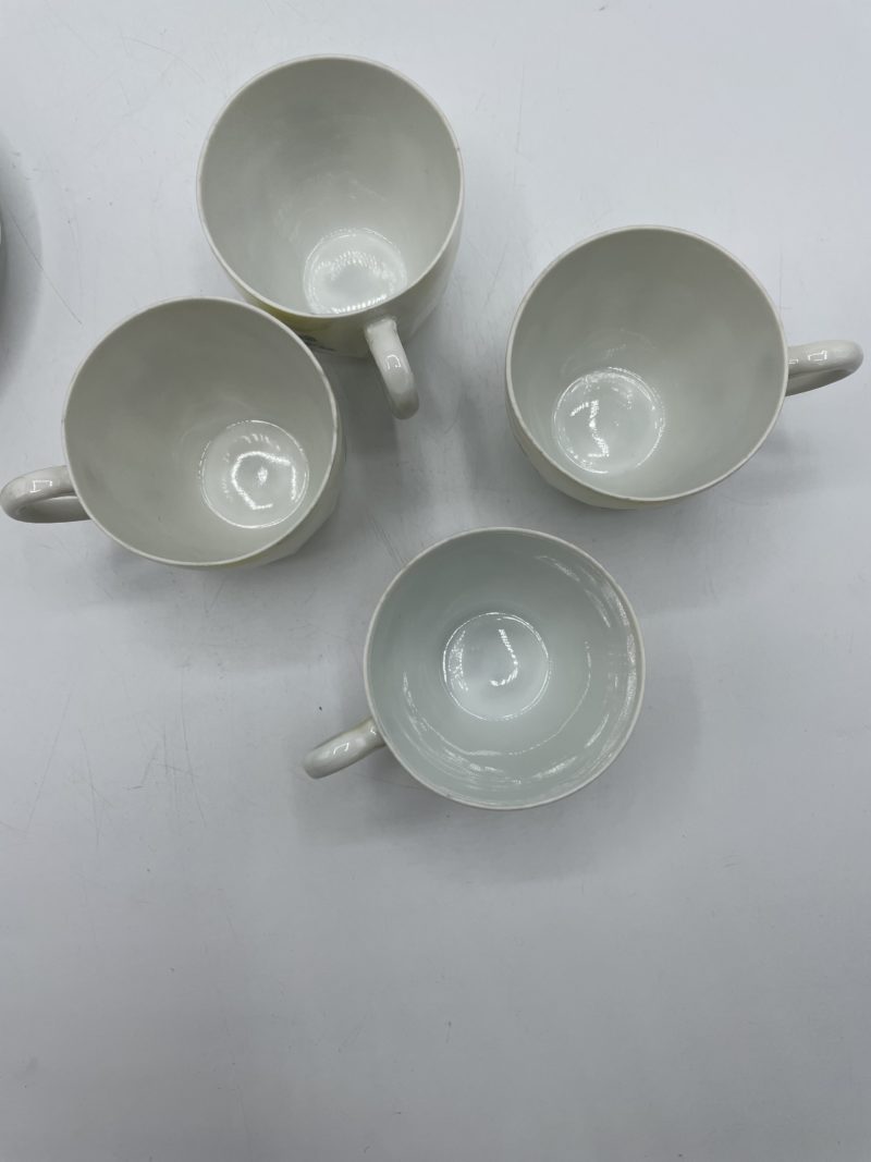 Service à thé ou café vintage en porcelaine Tchécoslovaquie décor perroquet – Image 2