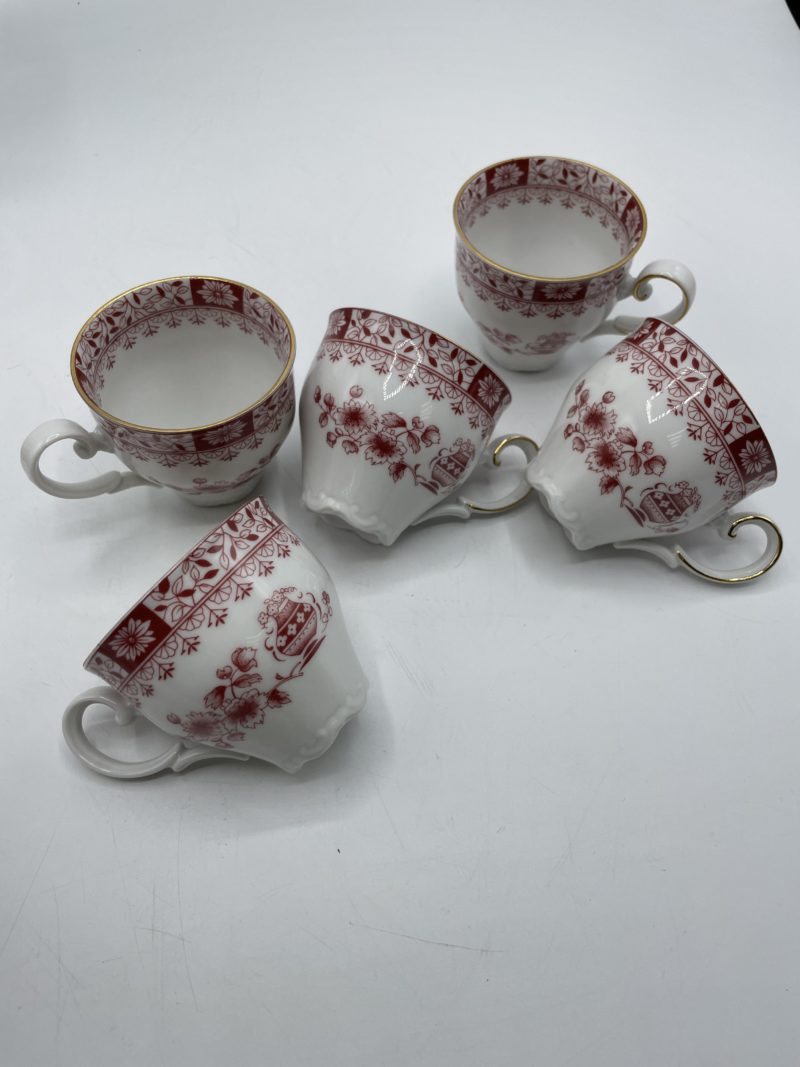 Service à thé ou café vintage en porcelaine bavaroise Seltmann Weiden Theresia rose – Image 5