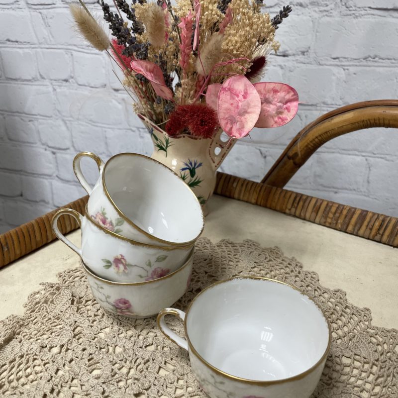 tasse cafe porcelaine haviland decor maubert aine