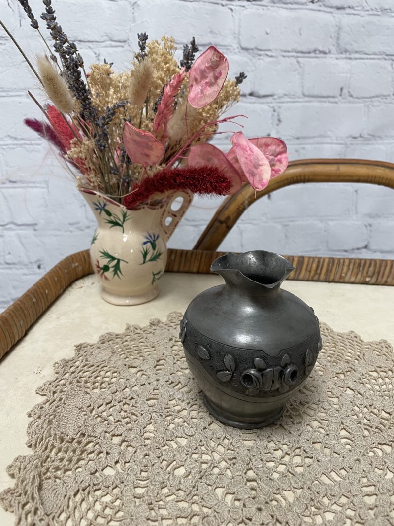 vase etain art cachezal deco collection